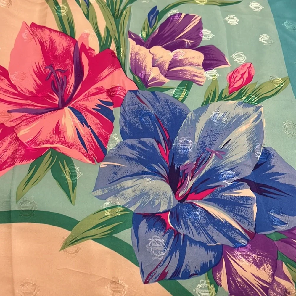 Dior shawl silk scarf floral